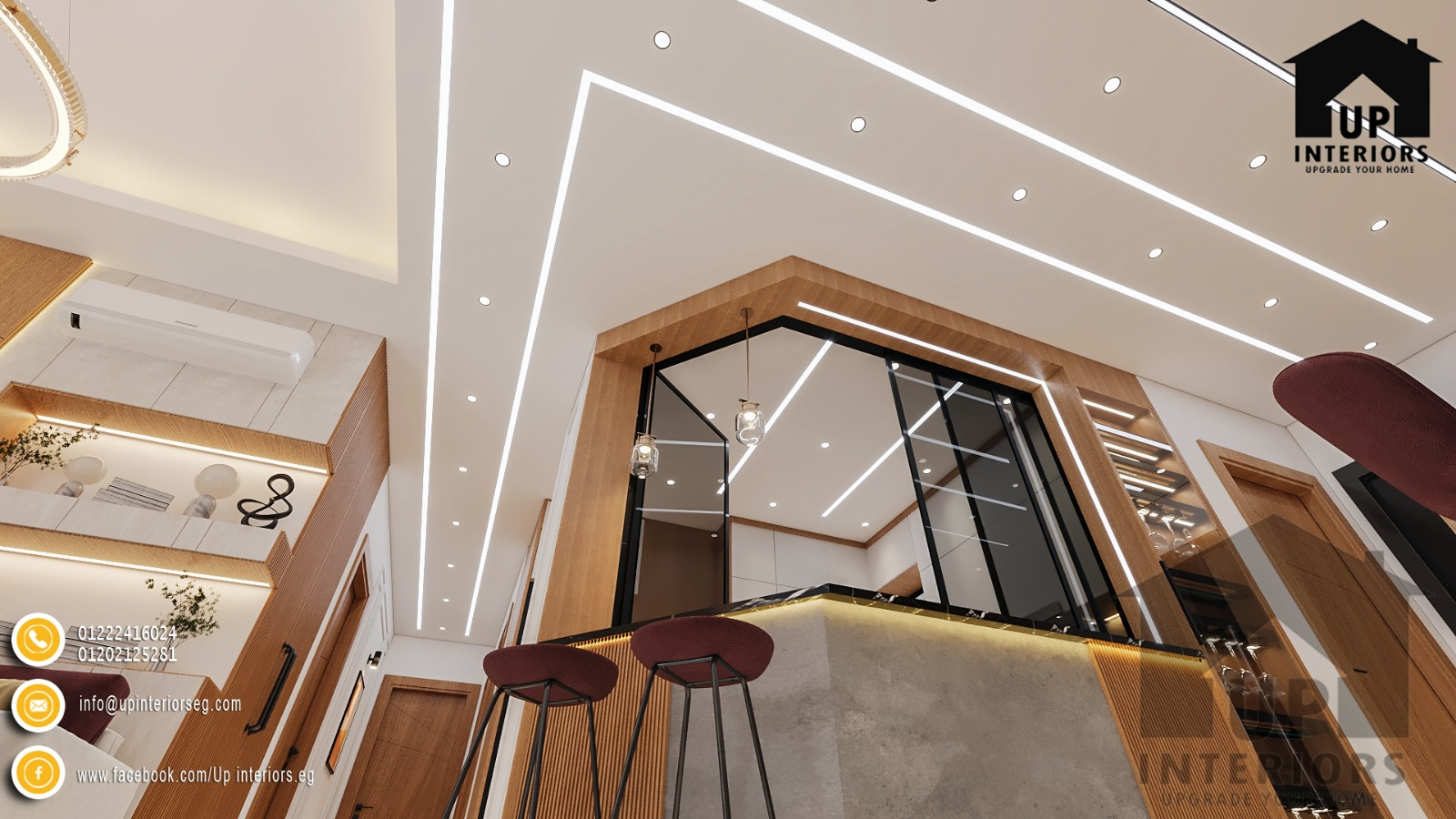 كرانيش جبس سادة مودرن