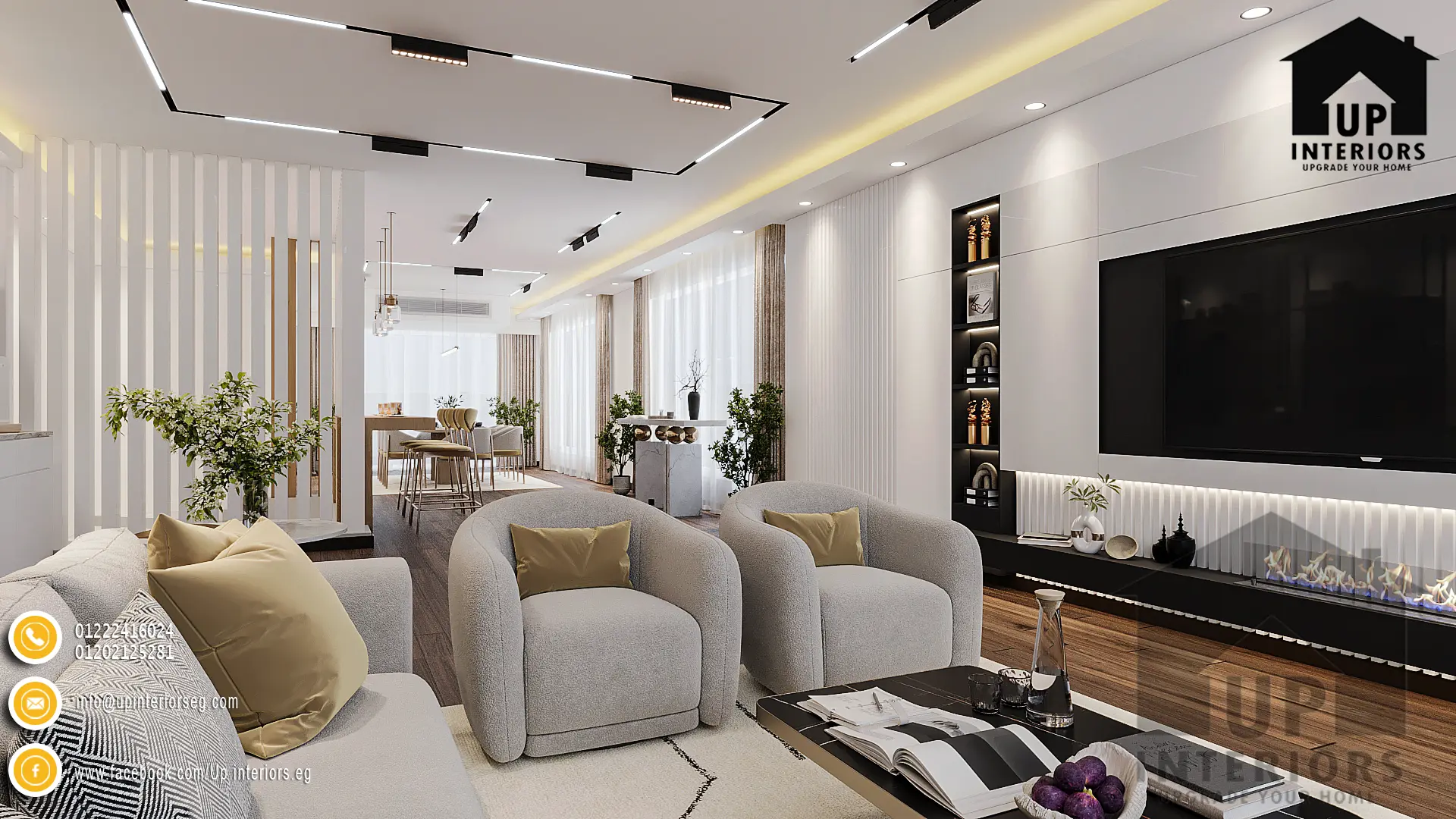 تصميمات شقق 150 متر