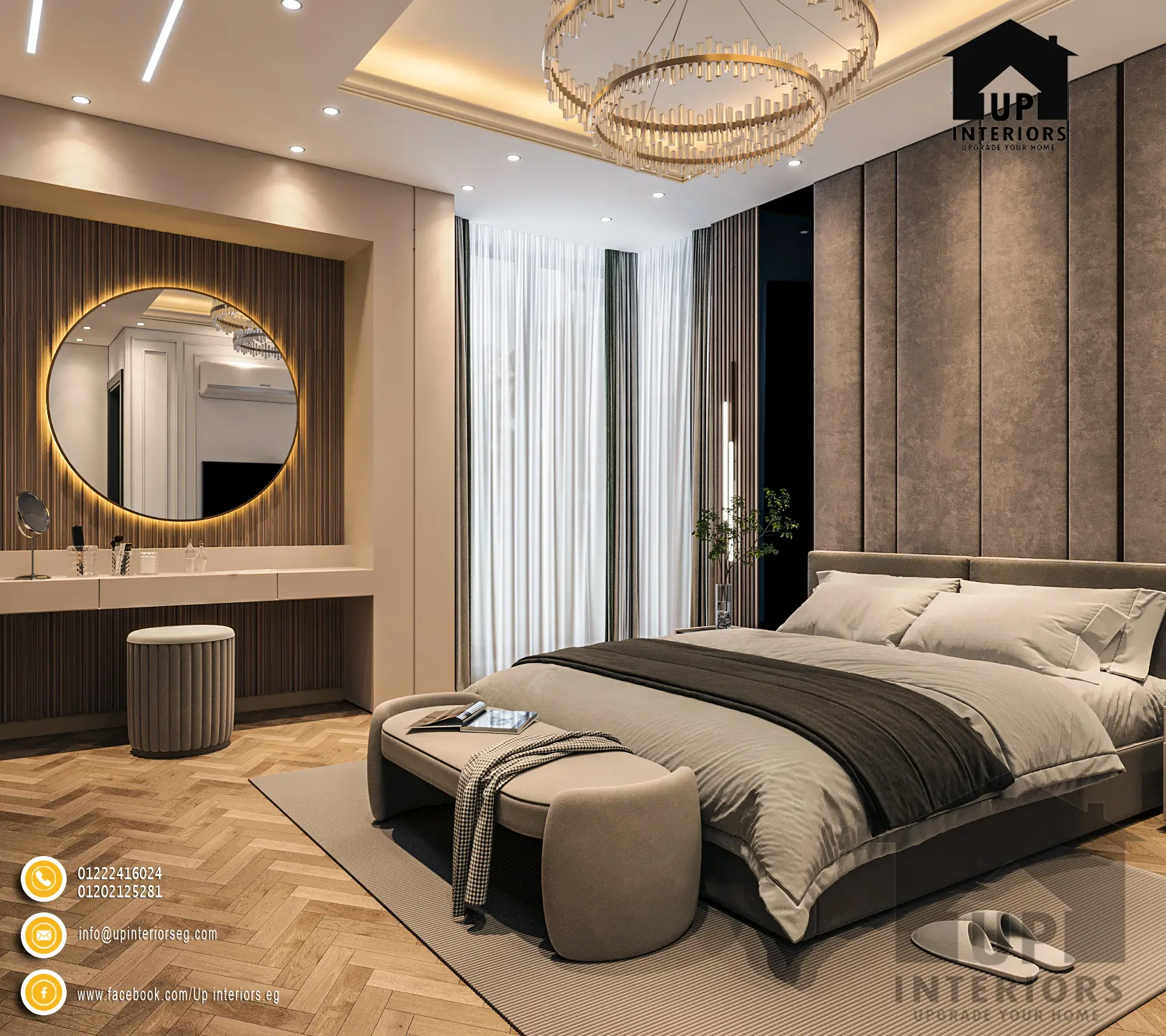 ديكور جبس غرف نوم للعرسان