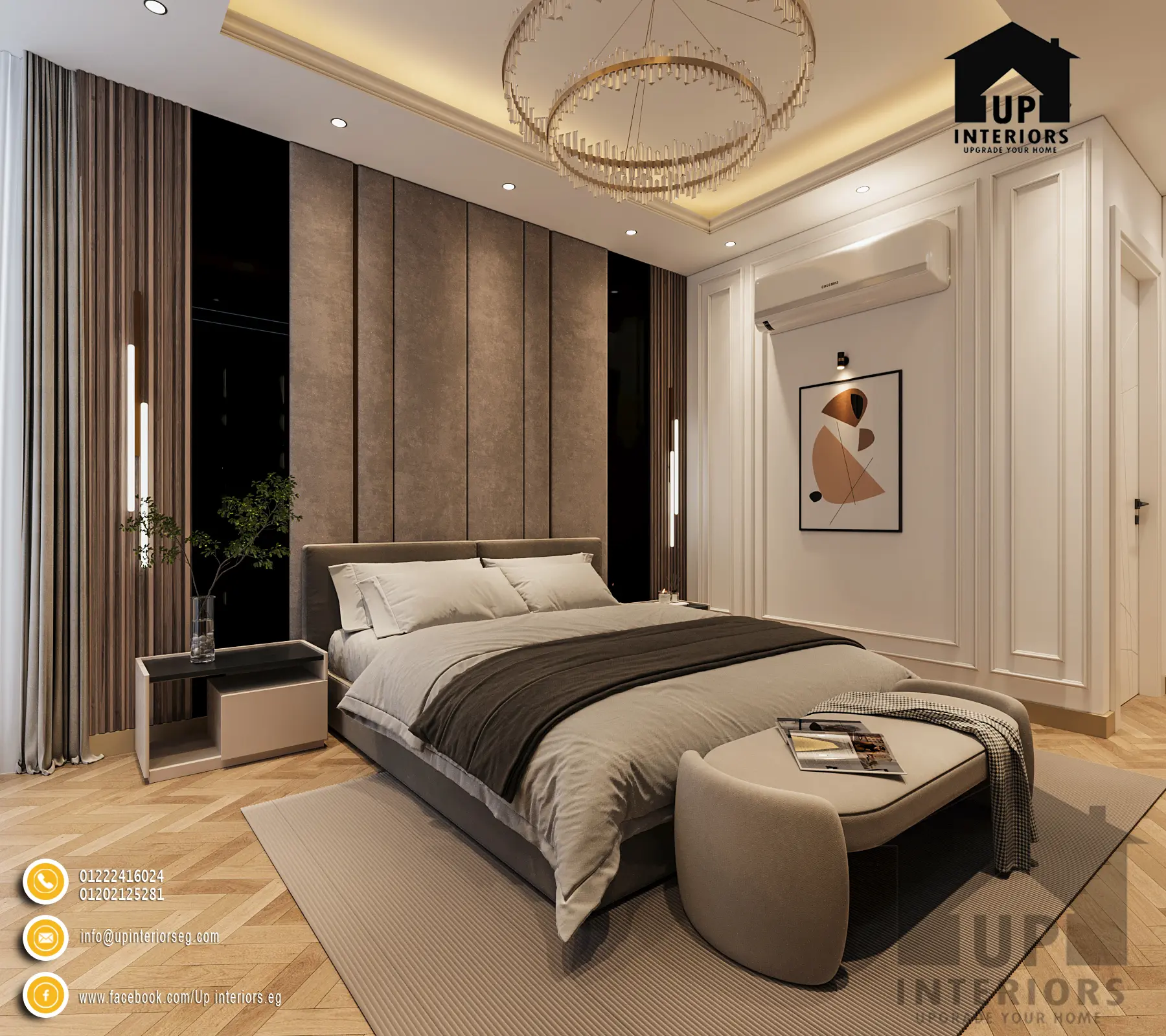 ديكور جبس غرف نوم للعرسان