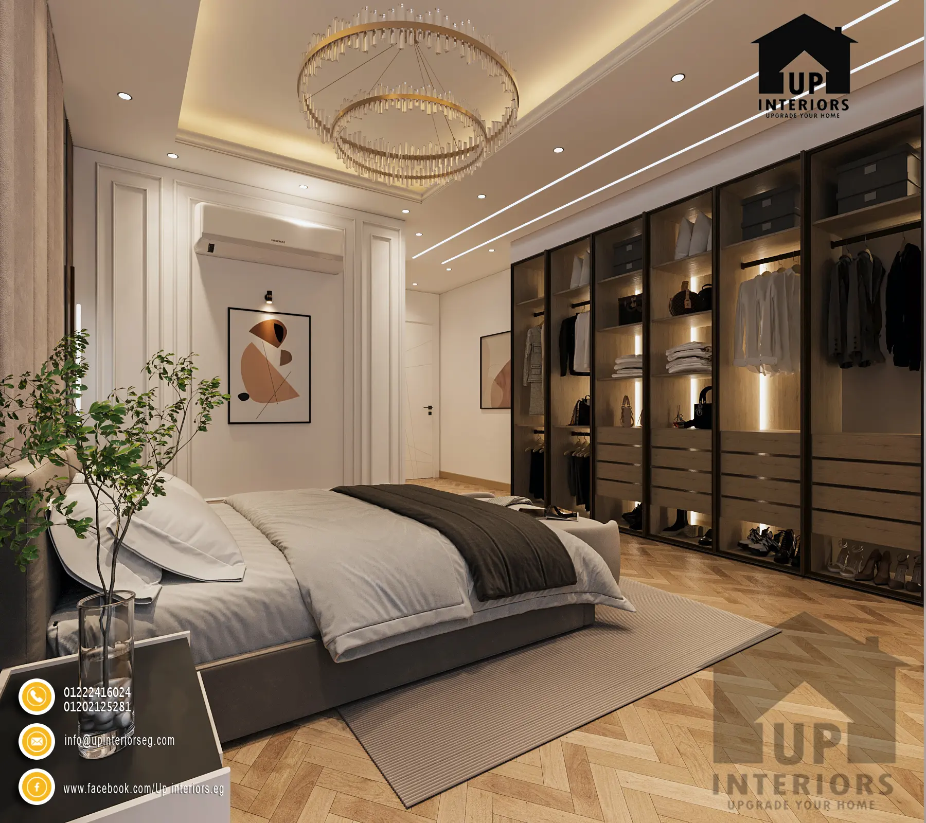 ديكور جبس غرف نوم للعرسان